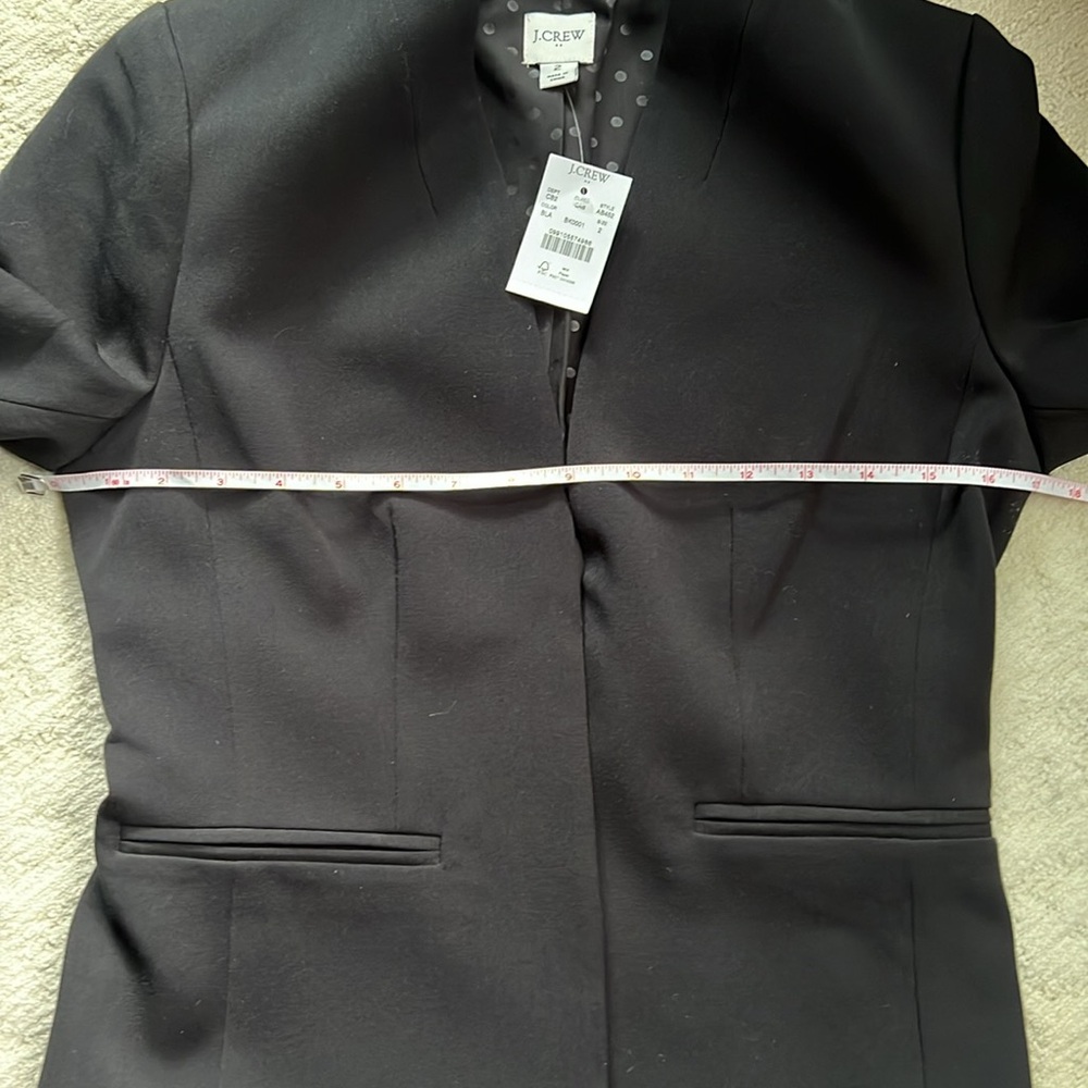 NWT JCrew collarless blazer - Picture 5 of 8